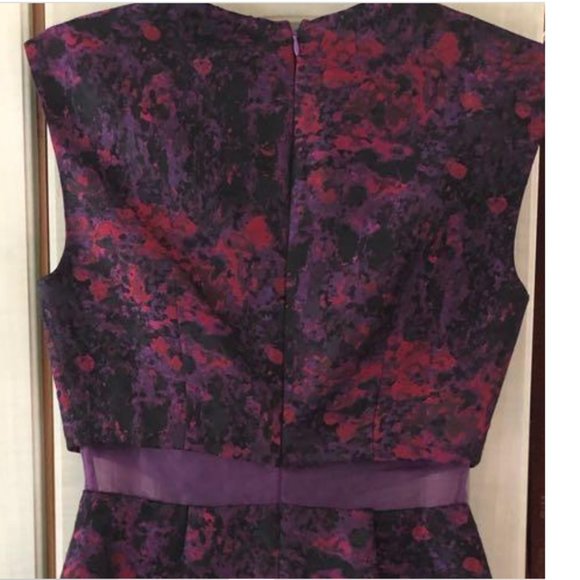 ASOS Organza Jacquard Dress - Purple / US 4 - Picture 2 of 2